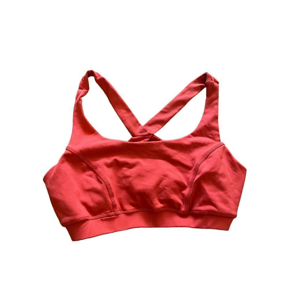 Wear Me Out Women’s Rust Orange Red Sports Bra Size Small Medium​​​​​​